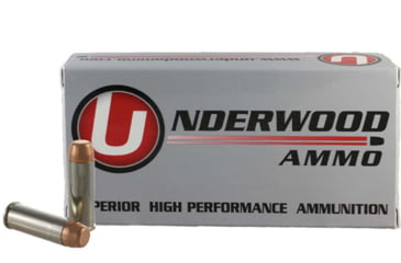 Image of Underwood Ammo .45 Colt 250 Grain Full Metal Jacket Nickel Plated Brass Cased Pistol Ammo, 50 Rounds, 432
