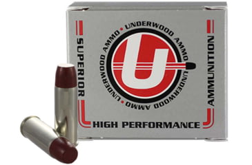 Image of Underwood Ammo .45 Colt +P 325 Grain Coated Hard Cast Nickel Plated Brass Cased Pistol Ammo, 20 Rounds, 724