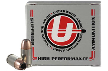 Image of Underwood Ammo .45 GAP 230 Grain Jacketed Hollow Point Nickel Plated Brass Cased Pistol Ammo, 20 Rounds, 445