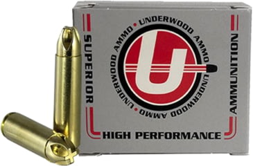 Image of Underwood Ammo .450 Bushmaster 245 Grain Solid Monolithic Nickel Plated Brass Cased Rifle Ammo, 20 Rounds, 860