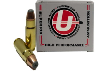 Image of Underwood Ammo .458 SOCOM 300 Grain Jacketed Hollow Point Brass Cased Rifle Ammo, 20 Rounds, 410