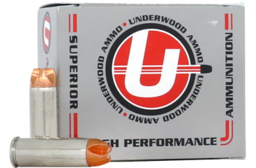 Image of Underwood Ammo .45 Colt 250 Grain Solid Monolithic Nickel Plated Brass Cased Pistol Ammo, 20 Rounds, 838