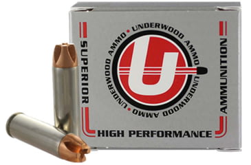 Image of Underwood Ammo .500 S&amp;W Magnum 350 Grain Solid Monolithic Nickel Plated Brass Cased Pistol Ammo, 20 Rounds, 839