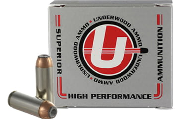 Image of Underwood Ammo .50 Action Express 325 Grain Jacketed Hollow Point Nickel Plated Brass Cased Pistol Ammo, 20 Rounds, 515