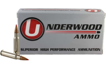 Image of Underwood Ammo 6.8mm Remington SPC 110 Grain Polymer Tipped Spitzer Nickel Plated Brass Cased Rifle Ammo, 20 Rounds, 416