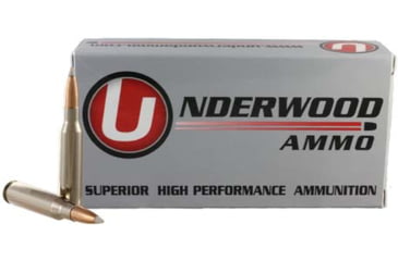 Image of Underwood Ammo 7mm-08 Remington 150 Grain Polymer Tipped Spitzer Nickel Plated Brass Cased Rifle Ammo, 20 Rounds, 539