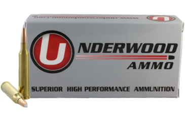 Image of Underwood Ammo 7mm Remington Magnum 140 Grain Polymer Tipped Spitzer Nickel Plated Brass Cased Rifle Ammo, 20 Rounds, 542