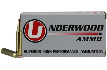 Image of Underwood Ammo 7mm Remington Magnum 160 Grain Polymer Tipped Spitzer Nickel Plated Brass Cased Rifle Ammo, 20 Rounds, 544