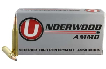 Image of Underwood Ammo 7mm Remington Magnum 168 Grain Polymer Tipped Spitzer Nickel Plated Brass Cased Rifle Ammo, 20 Rounds, 543