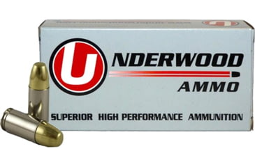 Image of Underwood Ammo 9mm Luger +P+ 147 Grain Full Metal Jacket Nickel Plated Brass Cased Pistol Ammo, 50 Rounds, 111