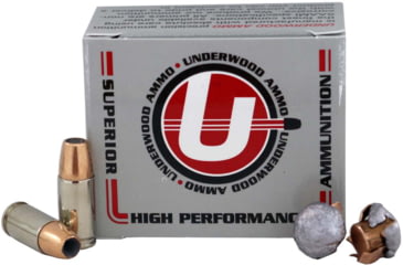 Image of Underwood Ammo 9mm Luger 147 Grain Jacketed Hollow Point Nickel Plated Brass Cased Pistol Ammo, 20 Rounds, 135
