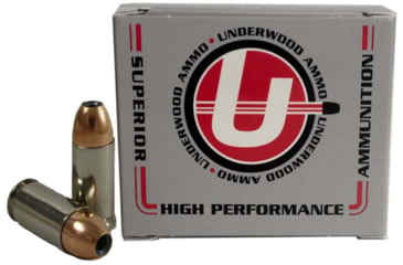 Image of Underwood Ammo 9mm Luger +P 115 Grain Jacketed Hollow Point Nickel Plated Brass Cased Pistol Ammo, 20 Rounds, 130