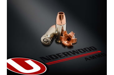 Image of Underwood Ammo 9mm Luger +P+ 115 Grain Monolithic Hollow Point Nickel Plated Brass Cased Pistol Ammo, 20 Rounds, 162
