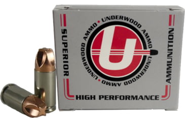 Image of Underwood Ammo 9mm Luger +P 90 Grain Xtreme Defender Solid Monolithic Nickel Plated Brass Cased Pistol Ammo, 20 Rounds, 816