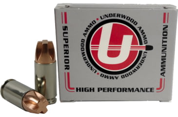 Image of Underwood Ammo 9mm Luger +P 115 Grain Solid Monolithic Nickel Plated Brass Cased Pistol Ammo, 20 Rounds, 822