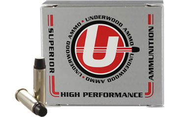 Image of Underwood Ammo .38 Special +P 158 Grain Coated Hard Cast Nickel Plated Brass Cased Pistol Ammo, 20 Rounds, 734