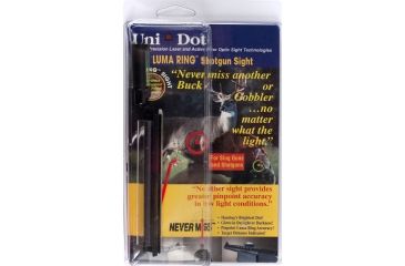 Image of Uni Dot Luma Ring Red/Green Aperture Sight for Shotguns - Adhesive Mount 3406