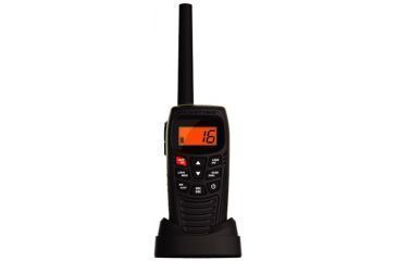 Image of Uniden 270 Floating Handheld 2-Way VHF Marine Radio, Black, 10 Hr. Battery Life Atlantis 270