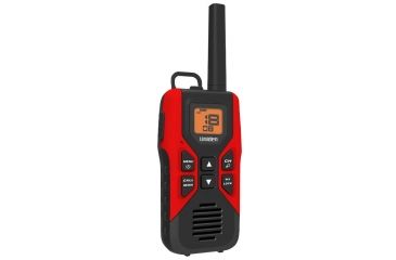 Image of Uniden 30-Mile GMRS/FRS Radio - 2 Radios, Micro USB, Charge Cradle, headset jack, Red/Black GMR3055-2CK