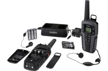 Image of Uniden 37 Mile Two Way Radios Submersible, Gray/Black SX377-2CKHS