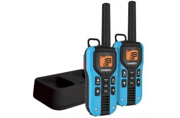 Image of Uniden 40-Mile GMRS/FRS Radio - 2 Radios, Micro USB, Charge Cradle, Splashproof, Blue/Black GMR4055-2CK
