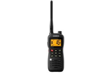 Image of Uniden MHS126 Handheld Floating 2-Way VHF Marine Radio, Black, 12 hr. Battery Life MHS126