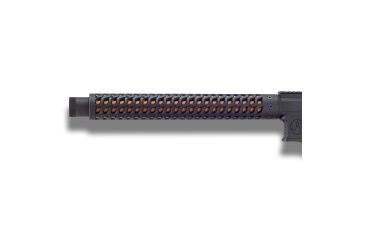 Image of Unique-ARs Ex-Metal AR-15 Handguard, Cerakote Armor Black/Anodize Black, 7in, exmetal7