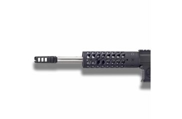 Image of Unique-ARs Ex-Metal Handguard with Dolos Locking Ring, Cerakote Armor Black, 7 in dolosexmetal7