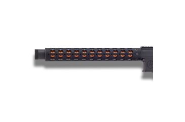 Image of Unique-ARs Hearts AR-15 Handguard, Cerakote Armor Black/Anodize Black, 7in, hearts7