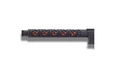 Image of Unique-ARs Hurricane AR-15 Handguard, Cerakote Armor Black/Anodize Black, 7in, hurricane7