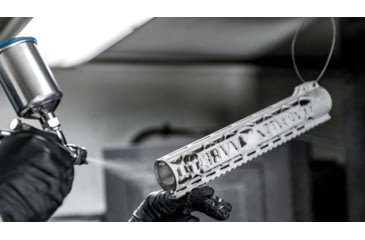 Image of Unique-ARs Slim Molon Labe Handguard, AR-15, 12 inch, Cerakote Armor Black, slimmolon12