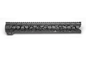 Image of Unique-ARs Slim One Shot Handguard, AR-15, 7.25 inch, Cerakote Armor Black, slimoneshot7.25