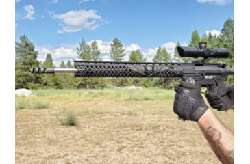 Image of Unique-ARs Slim Wicked Wings Handguard, AR-15, 15 inch, Cerakote Armor Black, slimwicked15