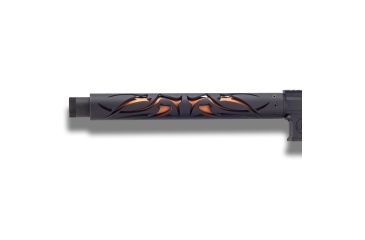 Image of Unique-ARs Tribal AR-15 Handguard, Cerakote Armor Black/Anodize Black, 7in, tribal7