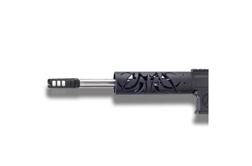 Image of Unique-ARs Tribal AR-15 Handguard, Cerakote Armor Black/Anodize Black, 7in tribal7