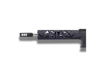 Image of Unique-ARs Tribal AR-15 Handguard, Cerakote Armor Black/Anodize Black, 9in tribal9