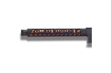 Image of Unique-ARs Zombie Hunter AR-15 Handguard, Cerakote Armor Black/Anodize Black, 9in, zombie9