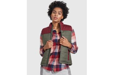 Image of United By Blue Bison Puffer Vest - Womens, Dark Olive, Small, 204-005-06224