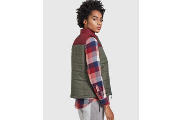 Image of United By Blue Bison Puffer Vest - Womens, Dark Olive, Small, 204-005-06224