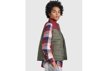 Image of United By Blue Bison Puffer Vest - Womens, Dark Olive, Small, 204-005-06224