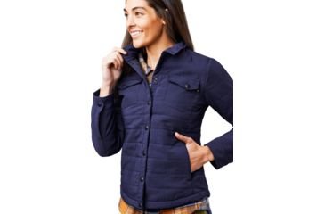 Image of United By Blue Bison Snap Jacket - Womens, Navy, Extra Small, 201-0065-3602