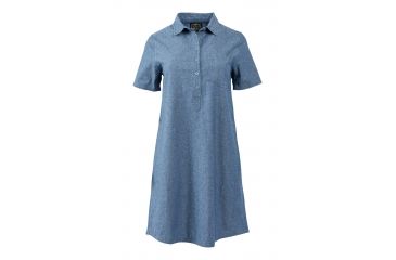 Image of United By Blue Gatewood Shirtdress- Women's-Blue-Medium