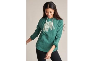 Image of United By Blue Gorham Cut Hooded Pullover -Women's, Teal, Small, 201-0029-3603