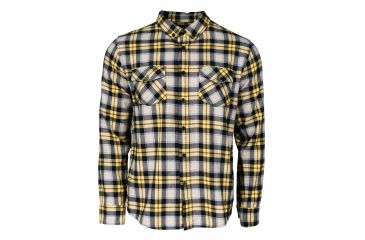 Image of United By Blue Jackson Plaid Shirt - Men's-Yellow/Navy-Medium