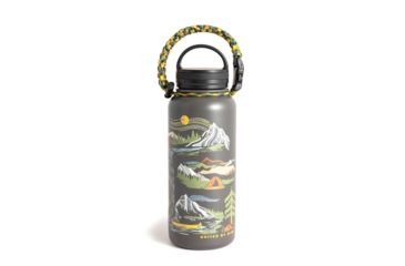 Image of United By Blue Riverbend Stainless Steel Bottle, Steel Grey, 32oz, 707-092-02313