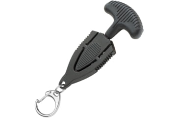 Image of United Cutlery Combat Commander Mini Push Pal Knife, 2.75in Black Partially Serrated SS Blade, Black Tpr Handle, Black Polypropylene Sheath, UC3171B