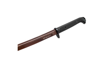 Image of United Cutlery Honshu Damascus Wakazashi, 40.5in Overall, 30.25in Blade, Black Checkered Tpr Handle, SS Guard, Hellfire Damascus Steel Blade, Black Tpr Scabbard, Black, UC3125D