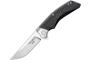 Image of United Cutlery Honshu Sekyuriti Linerlock Folding Knife, 3.5 satin finish 8Cr13MoV stainless blade, Black TPU handle, UC3322