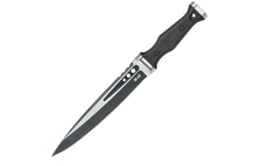 Image of United Cutlery M48 Highland Dirk, 15in Overall, 9.5in 2Cr13 SS Blade, Black Tpr Handle, SS Guard, Non-Reflective Black Oxide And Satin Blade, Black Polypropylene Sheath, Black, UC3257