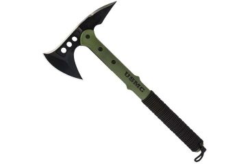 Image of United Cutlery M48 USMC Tactical Tomahawk,3.875in,Black Head w/Sheath,Cord Handle UC3094